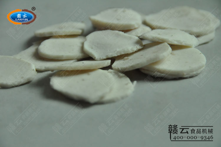 中草藥切片機(jī)切肉丸片效果圖