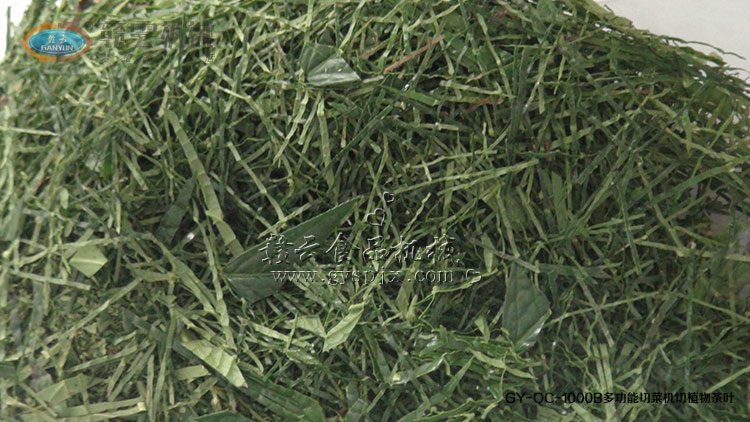 切出來(lái)的植物茶絲狀效果